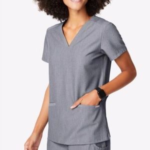 Figs Graphite Gray Three Pocket Casma Top || Size S